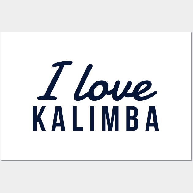 I Love Kalimba Wall Art by coloringiship